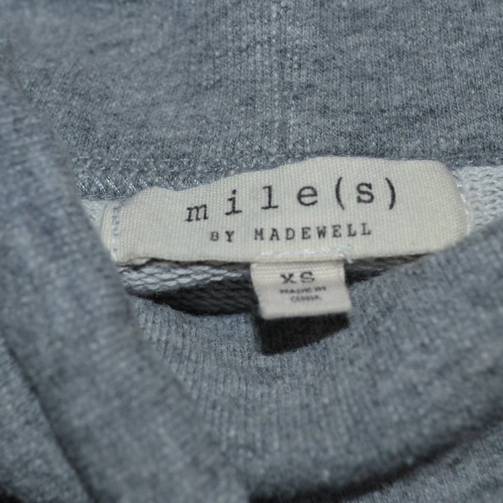 Madewell Size XS Grey Mockneck Sweatshirt - Picture 3 of 3